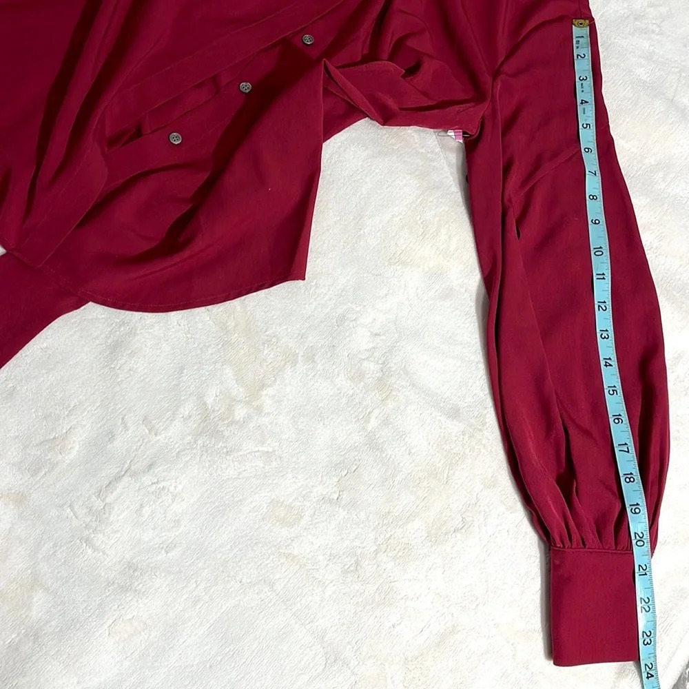 RILEY & RAE Camille Tie-neck Blouse, Created For Macy's In Heritage Red XS - Picture 12 of 12